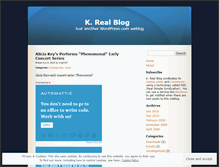 Tablet Screenshot of kreal909.wordpress.com