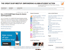 Tablet Screenshot of duspmeetup.wordpress.com