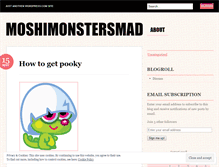 Tablet Screenshot of moshimonstersmad.wordpress.com