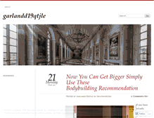 Tablet Screenshot of garlandd19qtjle.wordpress.com