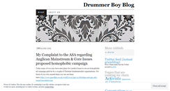 Desktop Screenshot of drummerboyblog.wordpress.com