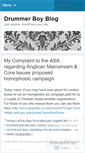 Mobile Screenshot of drummerboyblog.wordpress.com