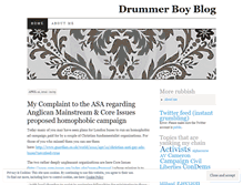 Tablet Screenshot of drummerboyblog.wordpress.com