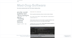 Desktop Screenshot of maddogsoftware.wordpress.com