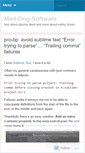 Mobile Screenshot of maddogsoftware.wordpress.com