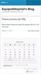 Mobile Screenshot of equipo004sjcfa2.wordpress.com