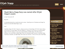 Tablet Screenshot of elijahstapp.wordpress.com