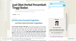 Desktop Screenshot of jualobatherbalpenambahtinggibadan22.wordpress.com