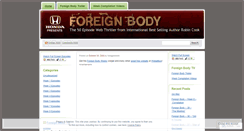 Desktop Screenshot of foreignbodytv.wordpress.com