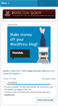 Mobile Screenshot of foreignbodytv.wordpress.com