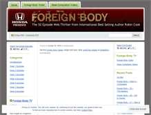 Tablet Screenshot of foreignbodytv.wordpress.com