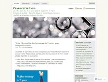 Tablet Screenshot of clarinetteinfo.wordpress.com