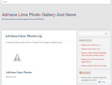 Tablet Screenshot of adrianalima7.wordpress.com