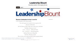 Desktop Screenshot of leadershipblount.wordpress.com