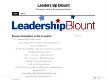 Tablet Screenshot of leadershipblount.wordpress.com
