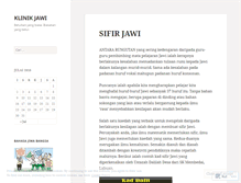 Tablet Screenshot of klinikjawi.wordpress.com