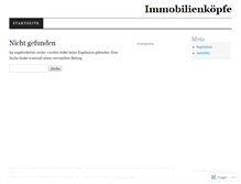 Tablet Screenshot of immobilienkoepfe.wordpress.com