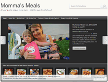 Tablet Screenshot of mommasmeals.wordpress.com