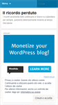 Mobile Screenshot of ilricordoperduto.wordpress.com