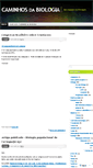 Mobile Screenshot of caminhosdabio.wordpress.com