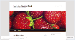 Desktop Screenshot of lovemelovemyfood.wordpress.com