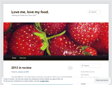 Tablet Screenshot of lovemelovemyfood.wordpress.com