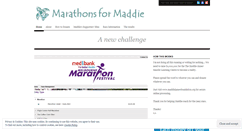 Desktop Screenshot of marathonsformaddie.wordpress.com