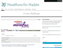 Tablet Screenshot of marathonsformaddie.wordpress.com