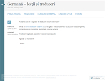 Tablet Screenshot of invatgermana.wordpress.com