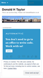 Mobile Screenshot of donaldhtaylor.wordpress.com