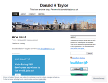 Tablet Screenshot of donaldhtaylor.wordpress.com