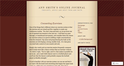 Desktop Screenshot of annsmith.wordpress.com