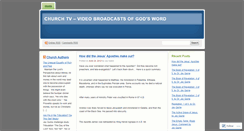 Desktop Screenshot of churchtelevision.wordpress.com