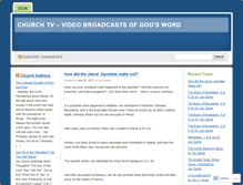 Tablet Screenshot of churchtelevision.wordpress.com