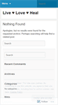 Mobile Screenshot of liveloveheal.wordpress.com