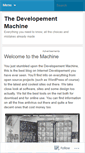 Mobile Screenshot of developementmachine.wordpress.com