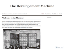 Tablet Screenshot of developementmachine.wordpress.com