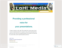 Tablet Screenshot of lohimedia.wordpress.com