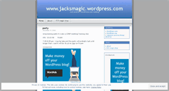 Desktop Screenshot of jacksmagic.wordpress.com