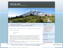 Tablet Screenshot of indyandyjones.wordpress.com