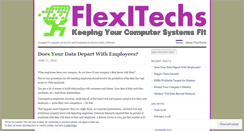 Desktop Screenshot of flexitechs.wordpress.com