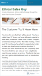 Mobile Screenshot of ethicalsalesguy.wordpress.com
