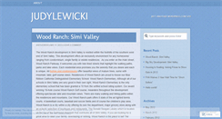 Desktop Screenshot of judylewicki.wordpress.com