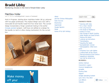 Tablet Screenshot of braddlibby.wordpress.com