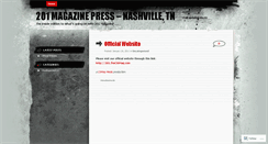 Desktop Screenshot of 201magazine.wordpress.com