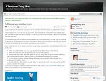 Tablet Screenshot of classroomfengshui.wordpress.com