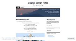 Desktop Screenshot of graphicdesignnotes.wordpress.com