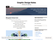 Tablet Screenshot of graphicdesignnotes.wordpress.com