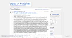 Desktop Screenshot of digitaltvphilippines.wordpress.com