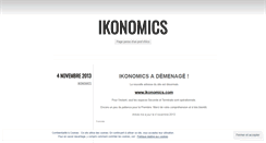 Desktop Screenshot of ikonomics.wordpress.com